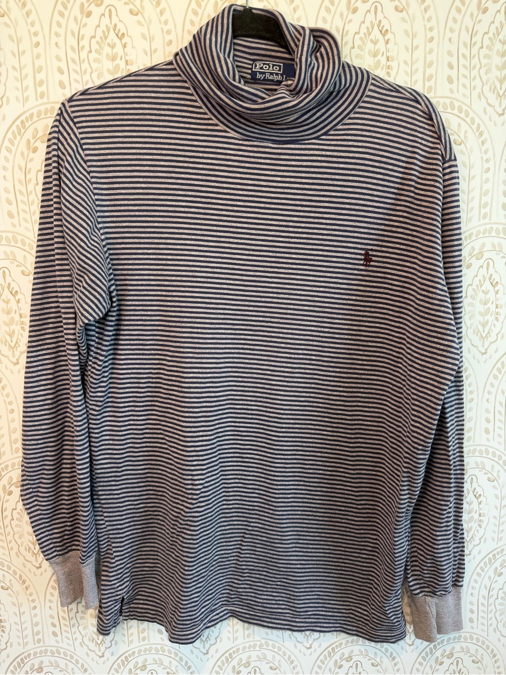 Polo by Ralph Lauren Striped Cotton Turtleneck size Large - Picture 2 of 9